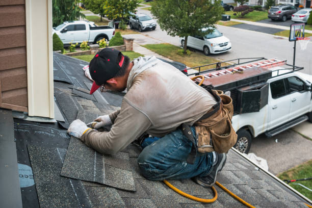 Professional Roof Inspection technician working in Gobles, MI